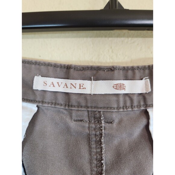 Savane Shorts‎ Men Yeast Brown Canvas Cargo Pockets Hiking Outdoor Comfort - Picture 6 of 7